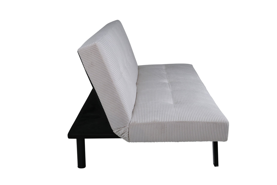 Venture Home Bodil Sofabed - Black / Beige Corduroy