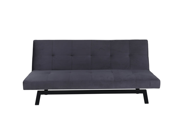 Venture Home Bodil Sofabed - Black / Dark Grey Velvet