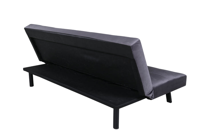 Venture Home Bodil Sofabed - Black / Dark Grey Velvet