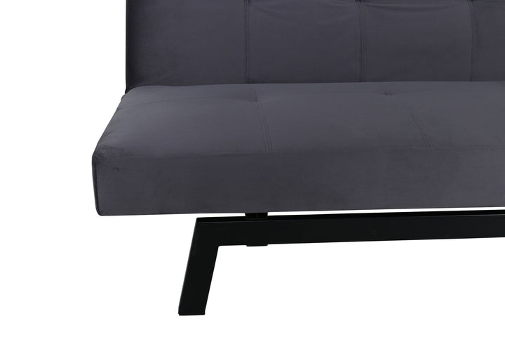 Venture Home Bodil Sofabed - Black / Dark Grey Velvet