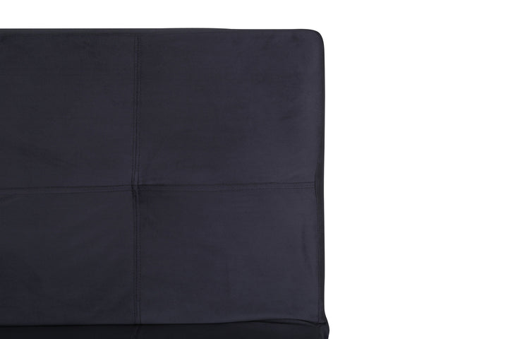 Venture Home Bodil Sofabed - Black / Dark Grey Velvet