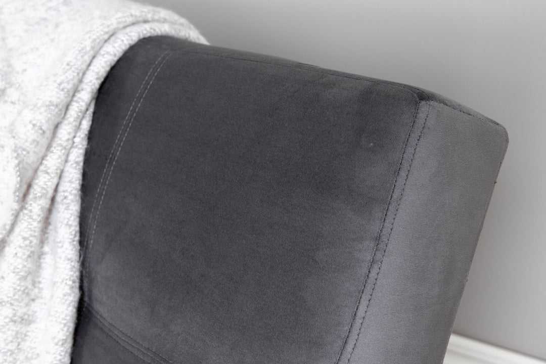 Venture Home Bodil Sofabed - Black / Dark Grey Velvet