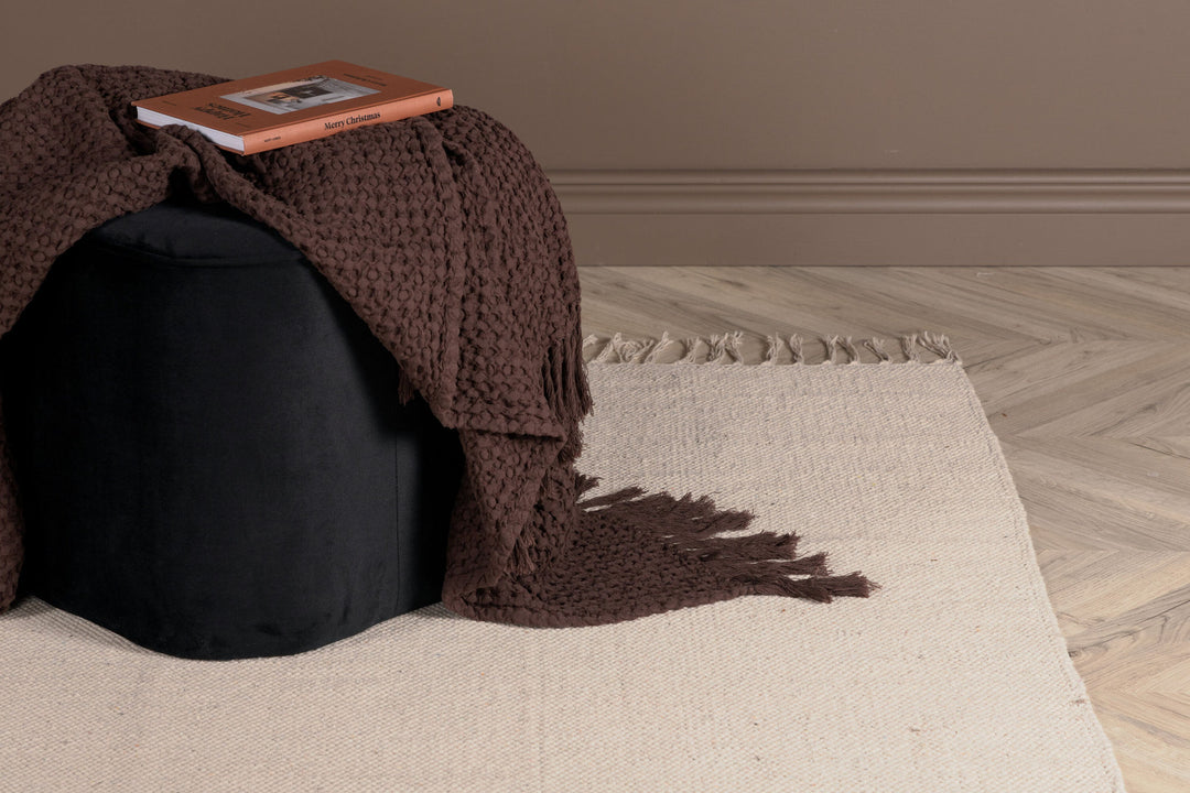 Venture Home Panipat Cotton blend Carpet - 200*300 - Beige