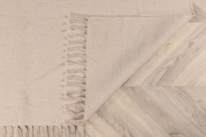 Venture Home Panipat Cotton blend Carpet - 200*300 - Beige