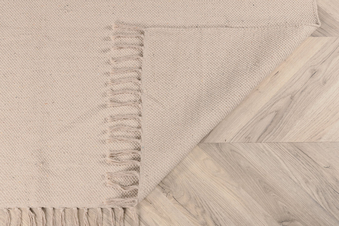 Venture Home Panipat Cotton blend Carpet - 170*240 - Beige