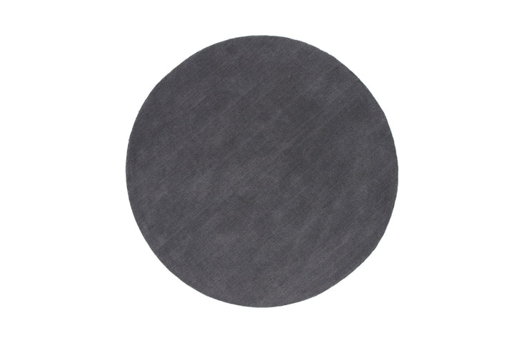 Venture Home Ulla - Wool / Polyester Carpet - Dark Grey - ø200