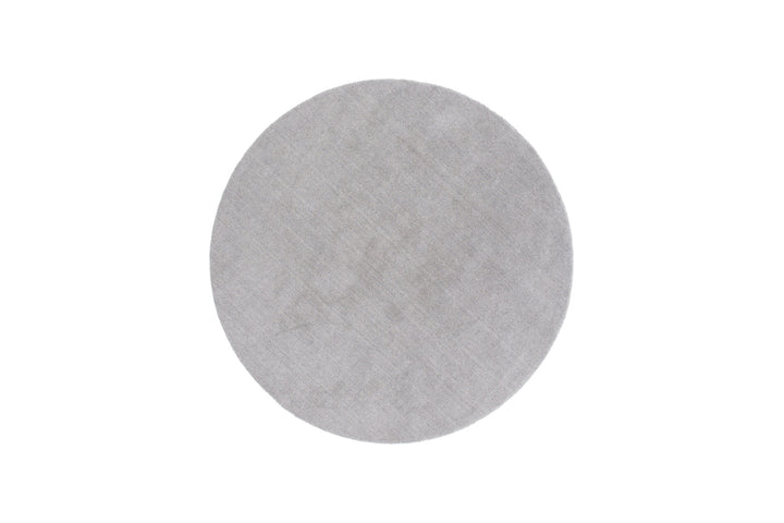 Venture Home Ulla - Wool / Polyester Carpet - Light Grey - ø200