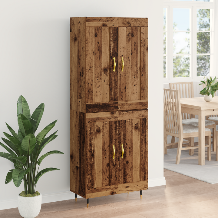 Highboard Gammelt træ 69,5 x 34 x 90 cm Konstrueret træ