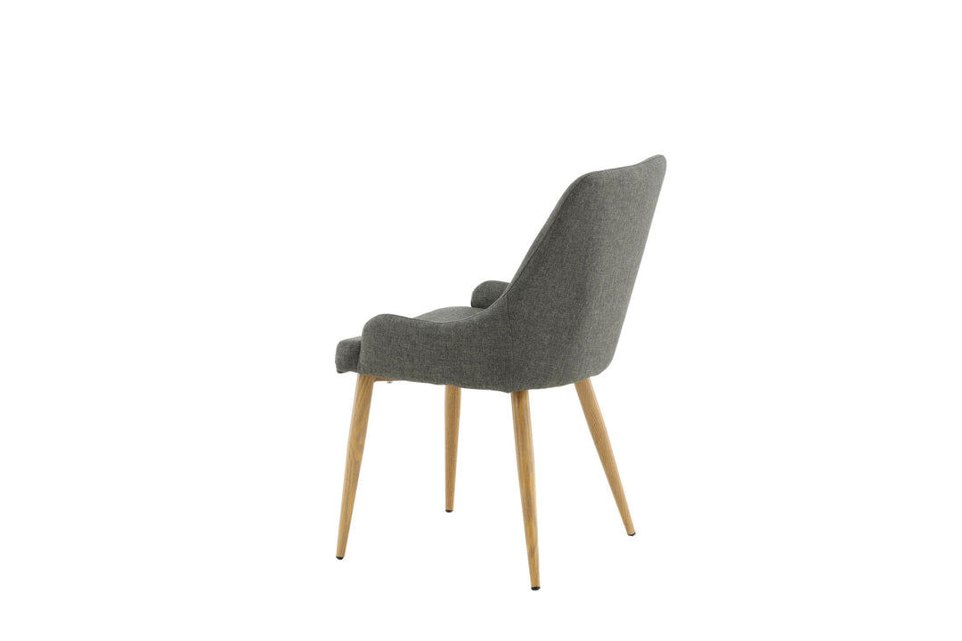 Venture Home Plaza Matstol - Ek-Look / Mörkgrå
