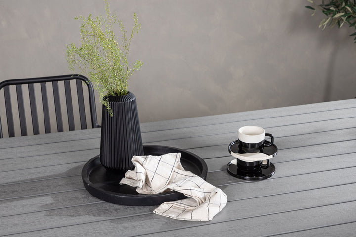 Venture Home Garcia Diningtable Alumnium - White / Light Grey Aintwood / Rectangular 100*200*