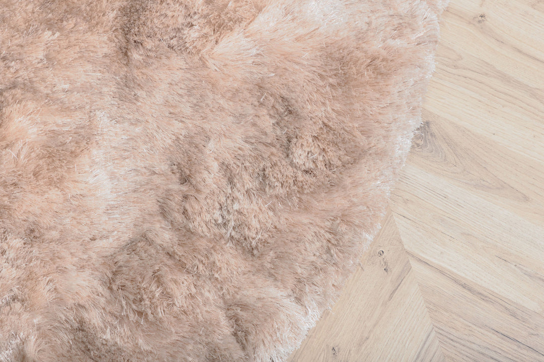 Venture Home Shiva Shaggy Carpet - ø200cm - Champagne