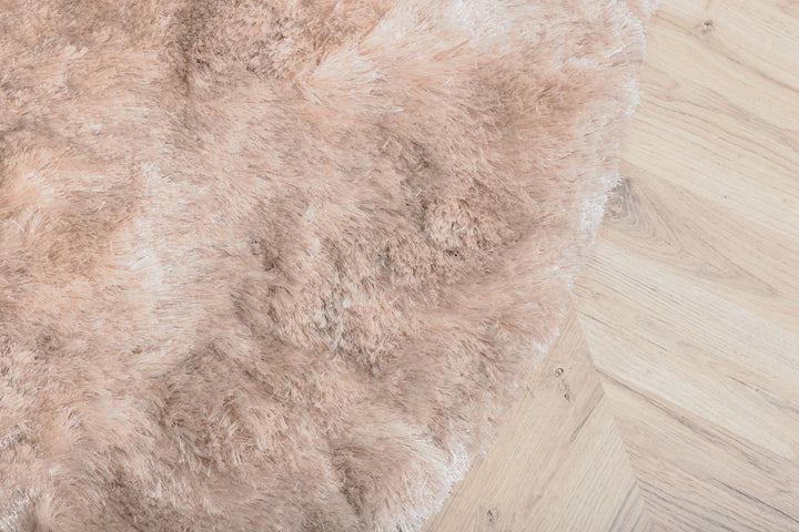 Venture Home Shiva Shaggy Carpet - ø200cm - Champagne