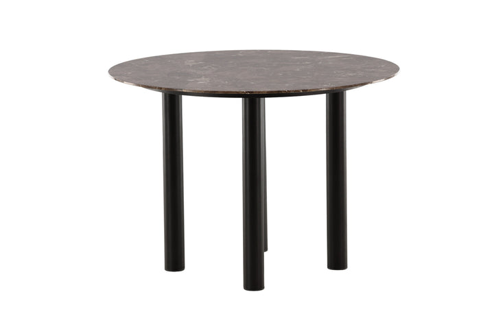 Vind Havsten Dining Table - Mocca / Dark grey Marblelook