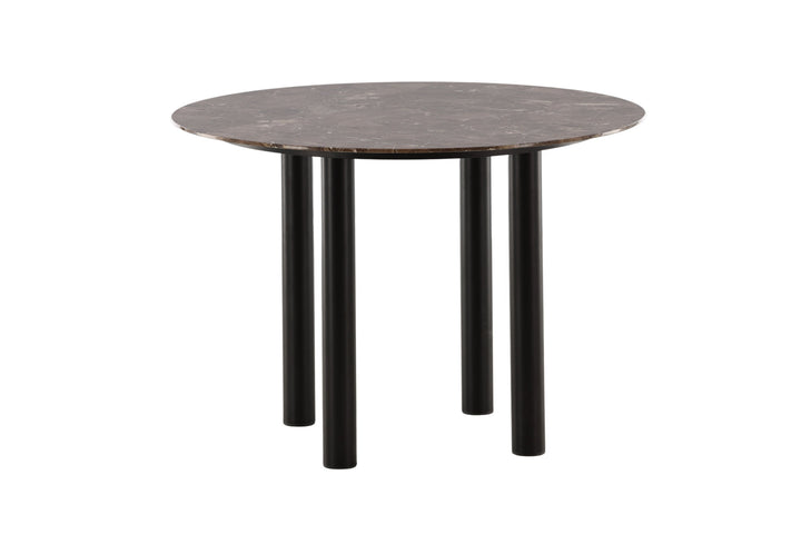 Vind Havsten Dining Table - Mocca / Dark grey Marblelook