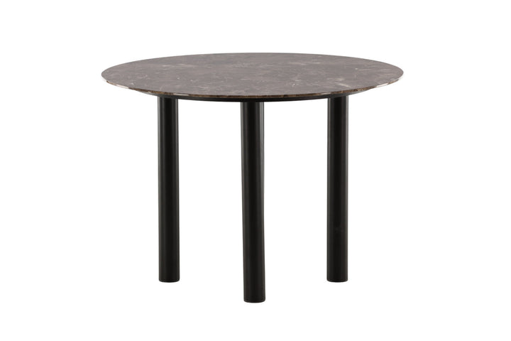 Vind Havsten Dining Table - Mocca / Dark grey Marblelook