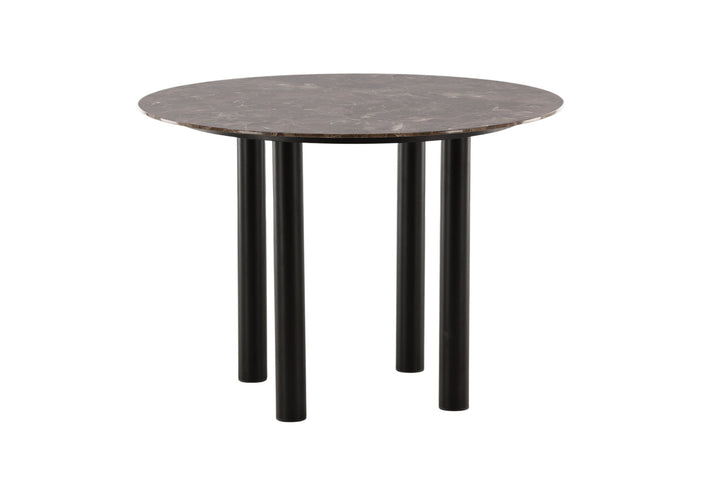 Vind Havsten Dining Table - Mocca / Dark grey Marblelook