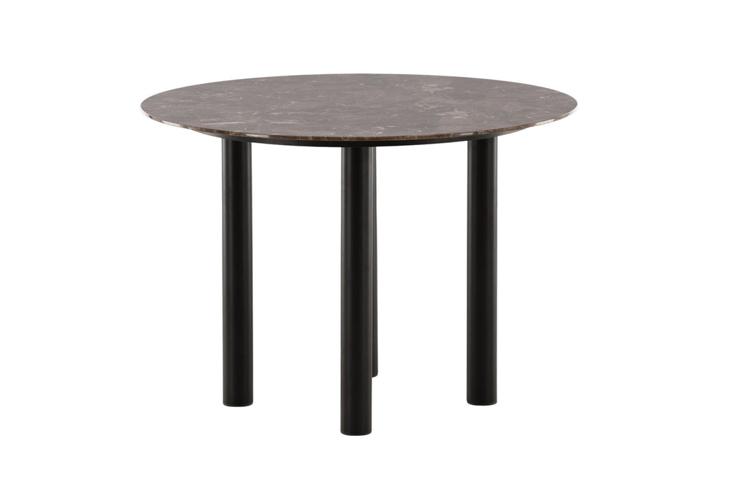 Vind Havsten Dining Table - Mocca / Dark grey Marblelook