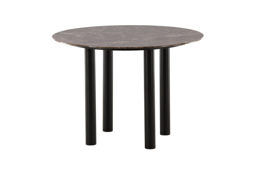 Vind Havsten Dining Table - Mocca / Dark grey Marblelook