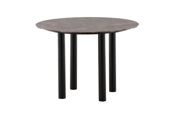 Vind Havsten Dining Table - Mocca / Dark grey Marblelook