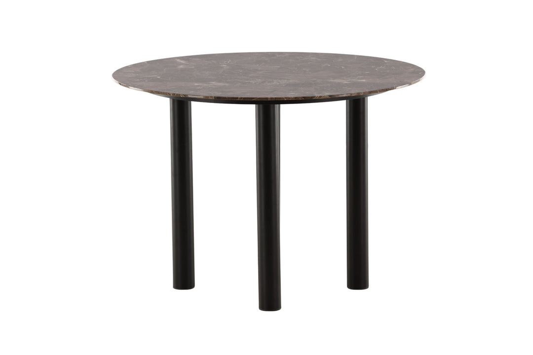 Vind Havsten Dining Table - Mocca / Dark grey Marblelook