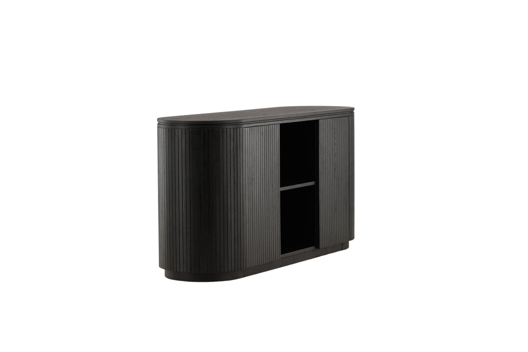 Vind Fjällbacka - High Storage - MDF Veneer / Black Oak/faneer