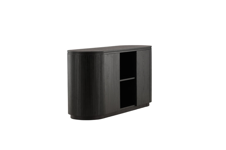 Vind Fjällbacka - High Storage - MDF Veneer / Black Oak/faneer