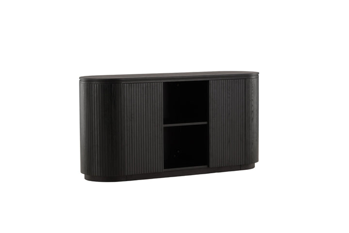 Vind Fjällbacka - High Storage - MDF Veneer / Black Oak/faneer