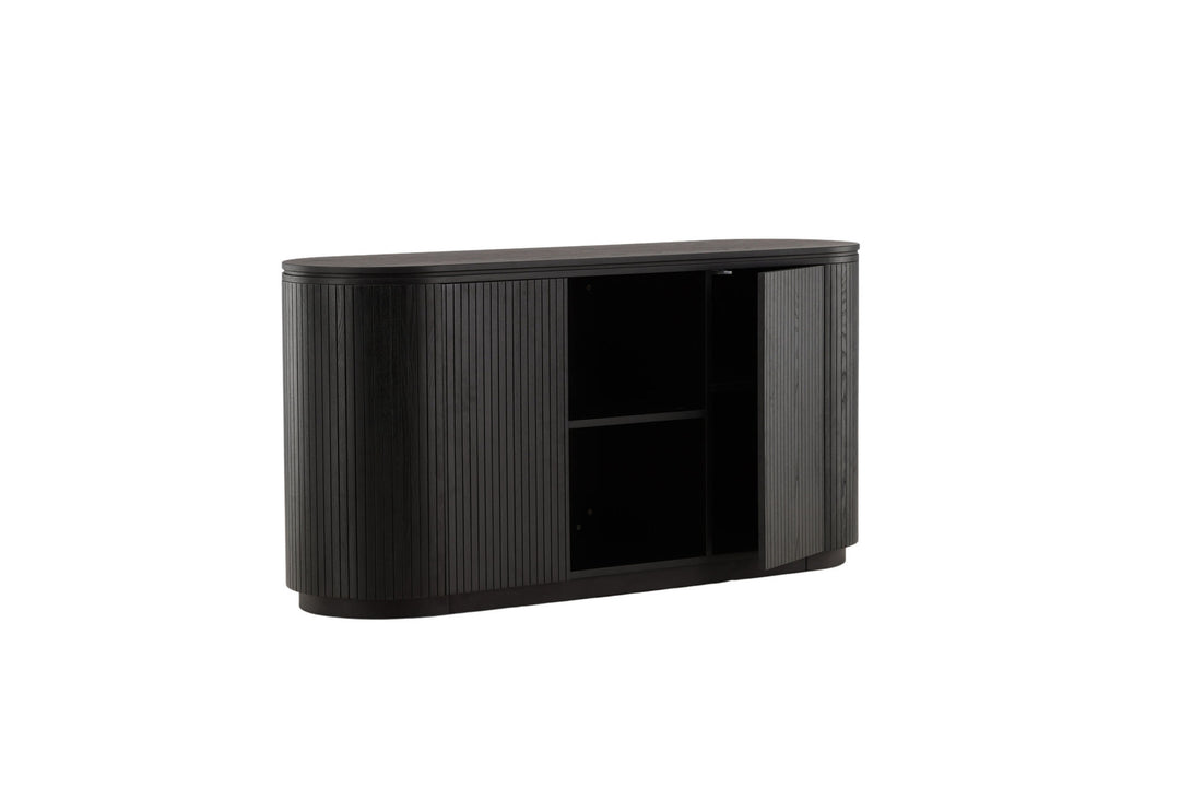Vind Fjällbacka - High Storage - MDF Veneer / Black Oak/faneer