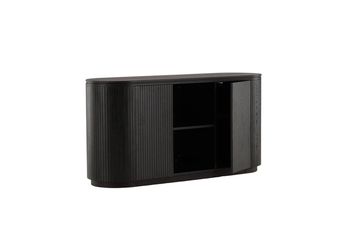 Vind Fjällbacka - High Storage - MDF Veneer / Black Oak/faneer