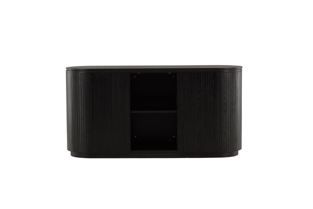 Vind Fjällbacka - High Storage - MDF Veneer / Black Oak/faneer