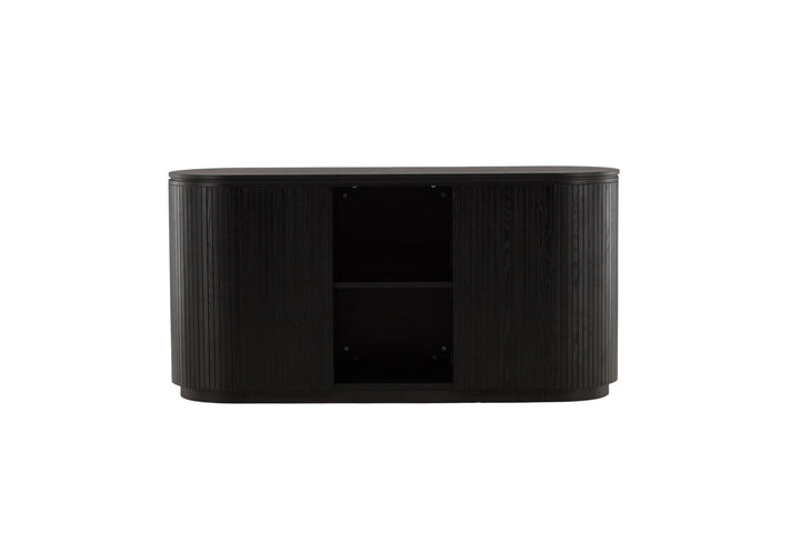Vind Fjällbacka - High Storage - MDF Veneer / Black Oak/faneer