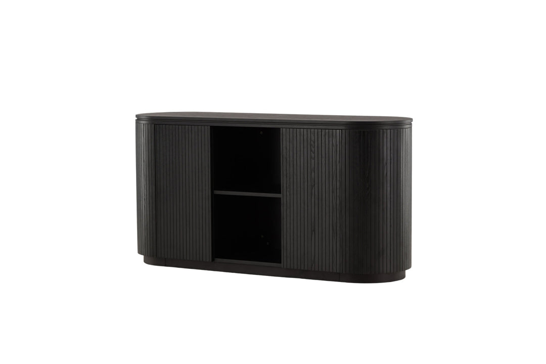 Vind Fjällbacka - High Storage - MDF Veneer / Black Oak/faneer