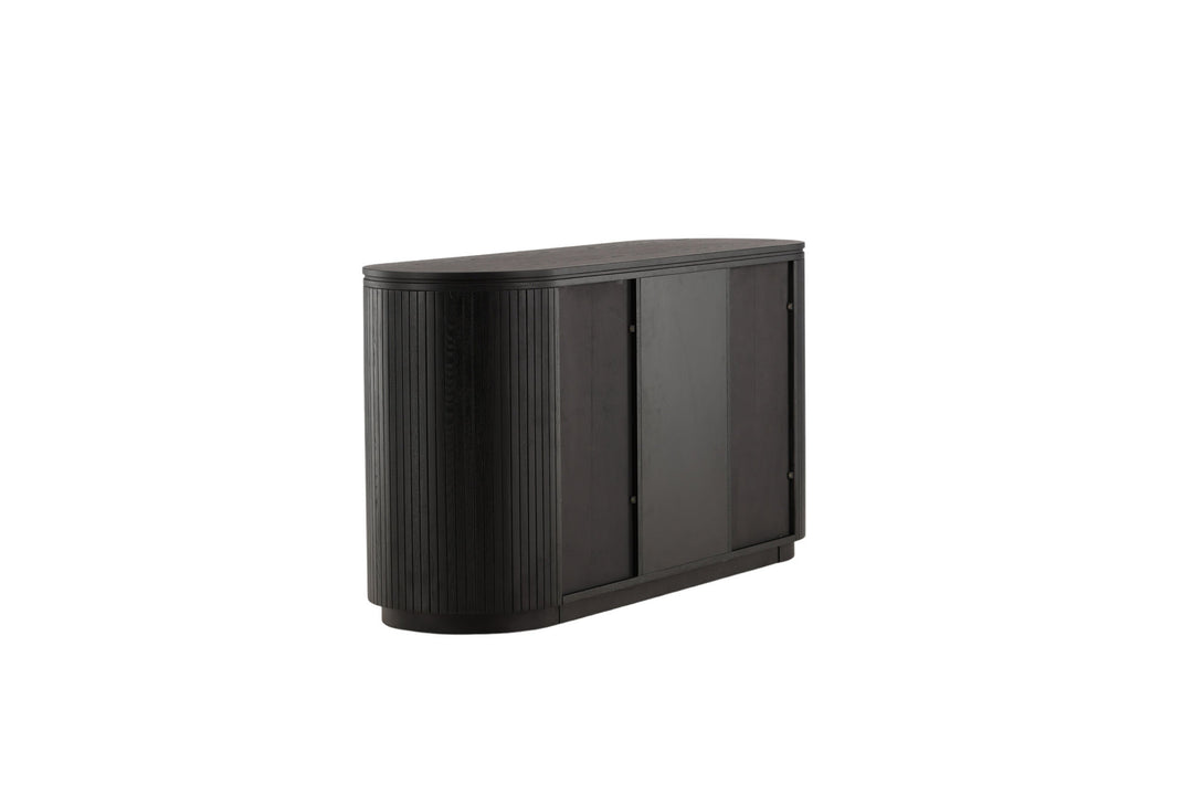 Vind Fjällbacka - High Storage - MDF Veneer / Black Oak/faneer