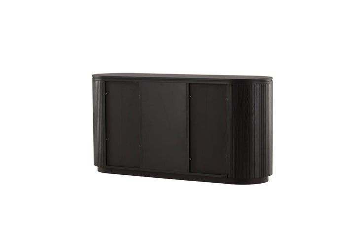 Vind Fjällbacka - High Storage - MDF Veneer / Black Oak/faneer