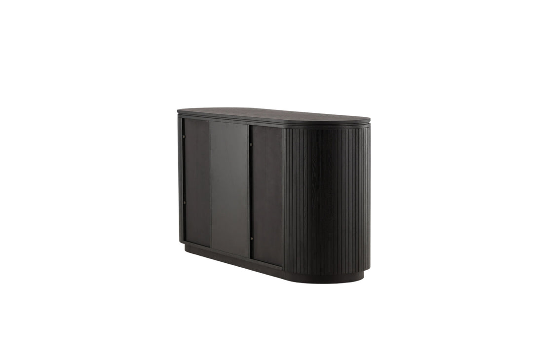 Vind Fjällbacka - High Storage - MDF Veneer / Black Oak/faneer