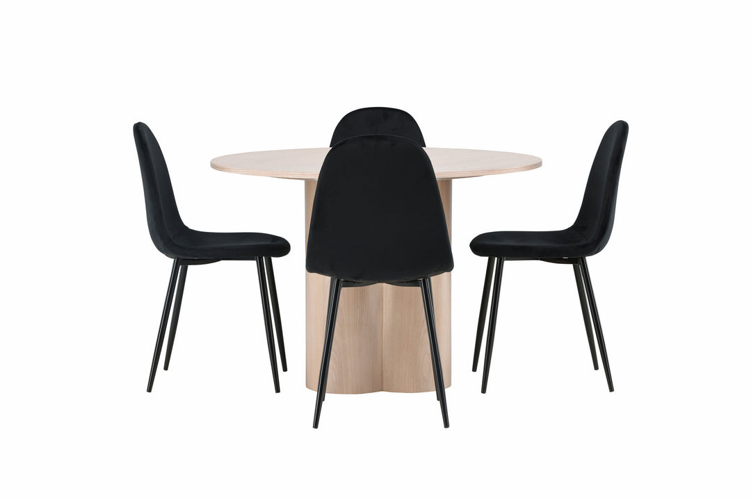 Venture Home OliviaDiningTable-WhiteWashVeneer+PolarDiningChair-Blacklegs/BlackVelvet_4