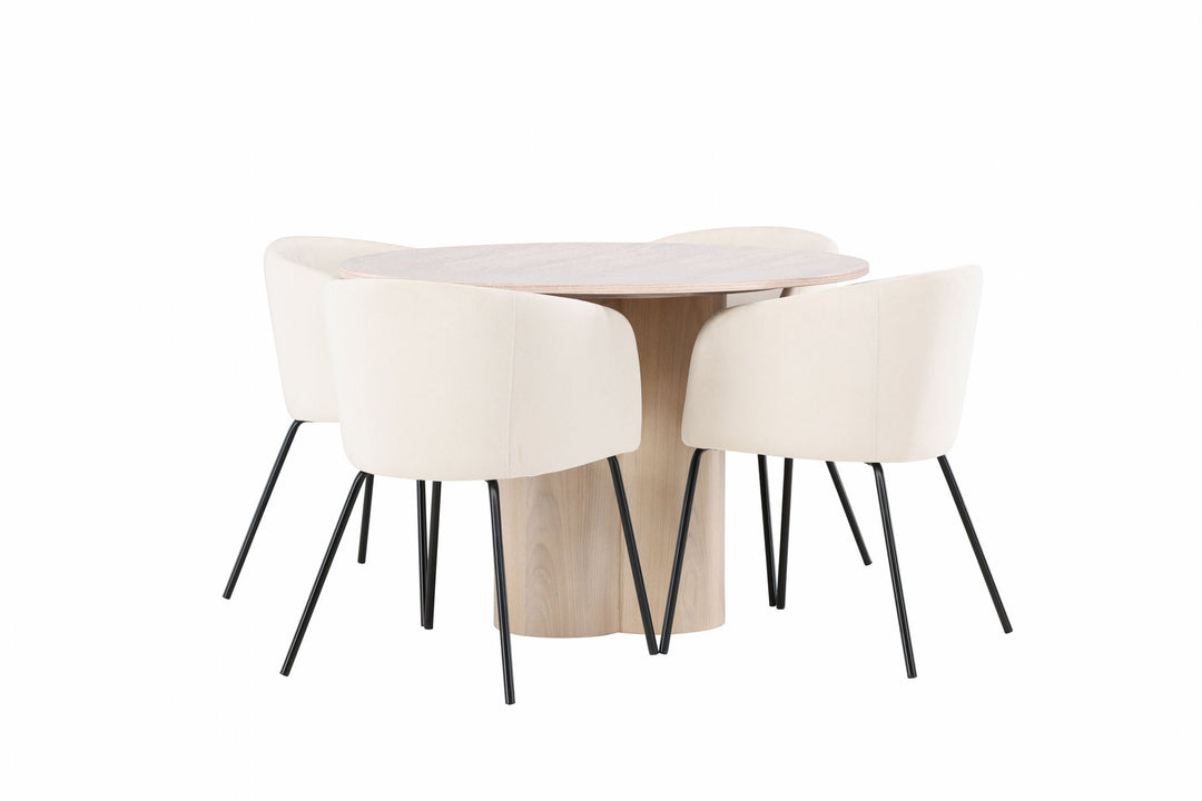 Venture Home OliviaDiningTable-WhiteWashVeneer+BeritChair-Black/BeigeVelvet_4