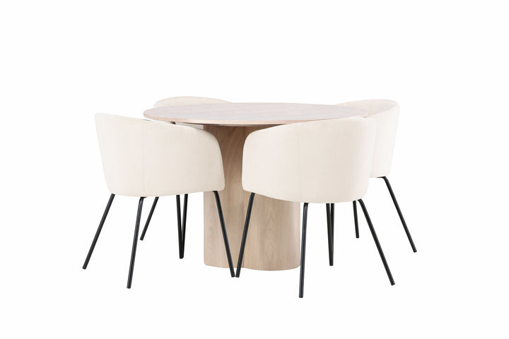 Venture Home OliviaDiningTable-WhiteWashVeneer+BeritChair-Black/BeigeVelvet_4