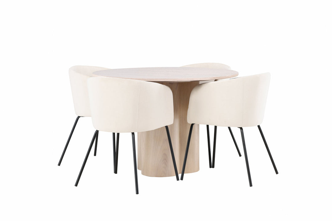 Venture Home OliviaDiningTable-WhiteWashVeneer+BeritChair-Black/BeigeVelvet_4