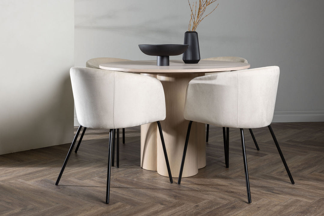 Venture Home OliviaDiningTable-WhiteWashVeneer+BeritChair-Black/BeigeVelvet_4