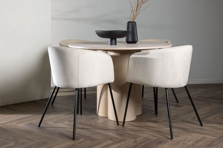 Venture Home OliviaDiningTable-WhiteWashVeneer+BeritChair-Black/BeigeVelvet_4