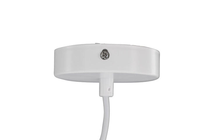 Venture Home Nicola - Medium Pendant Lamp - White / White artificial feather