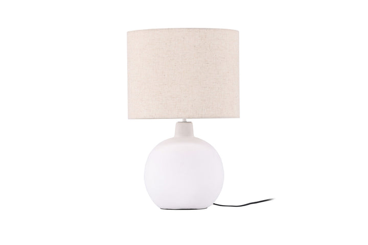 Venture Home Torcello Table Lamp - White / Beige linen