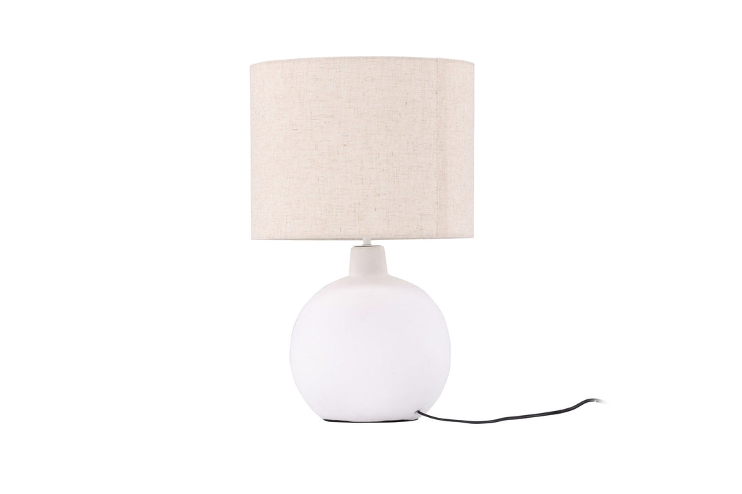 Venture Home Torcello Table Lamp - White / Beige linen