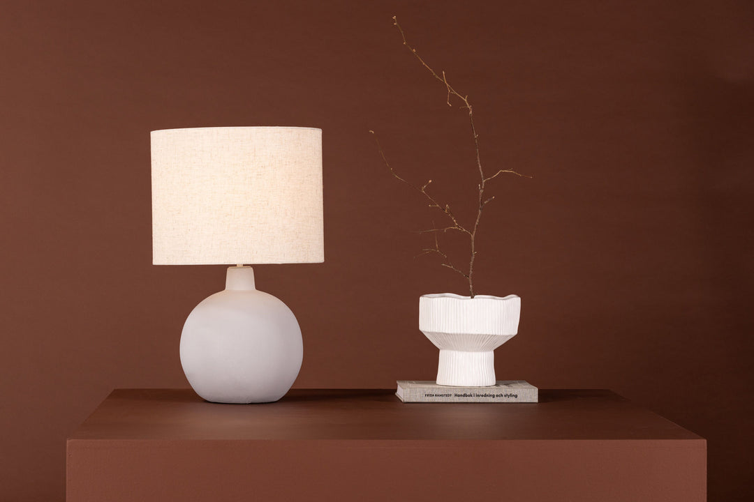 Venture Home Torcello Table Lamp - Grey / Beige linen