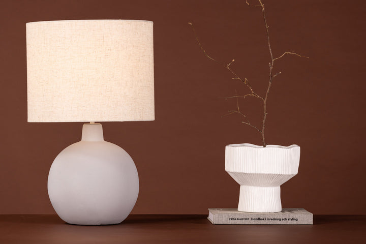 Venture Home Torcello Table Lamp - Grey / Beige linen