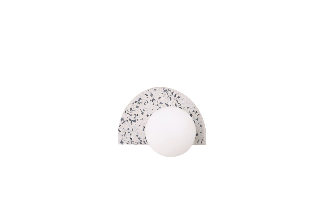Venture Home Abbeville Wall Lamp - White / White glass