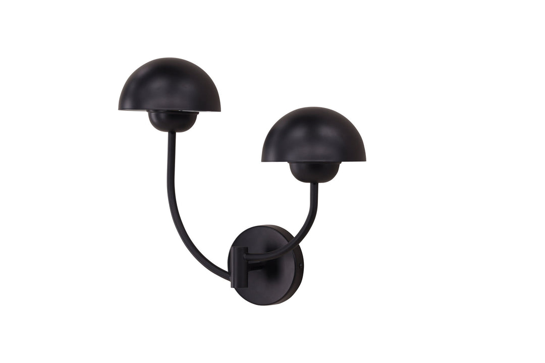 Vind Lyckorna Wall Lamp - / Black Metal