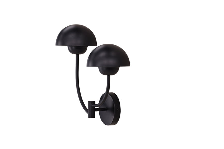 Vind Lyckorna Wall Lamp - / Black Metal
