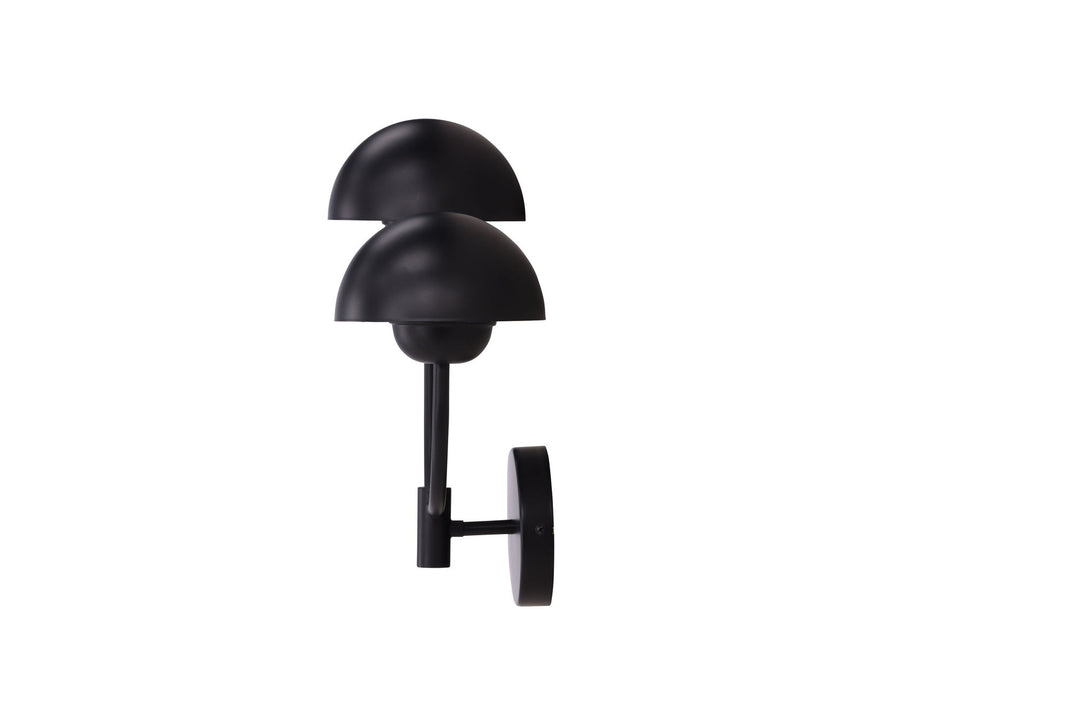 Vind Lyckorna Wall Lamp - / Black Metal